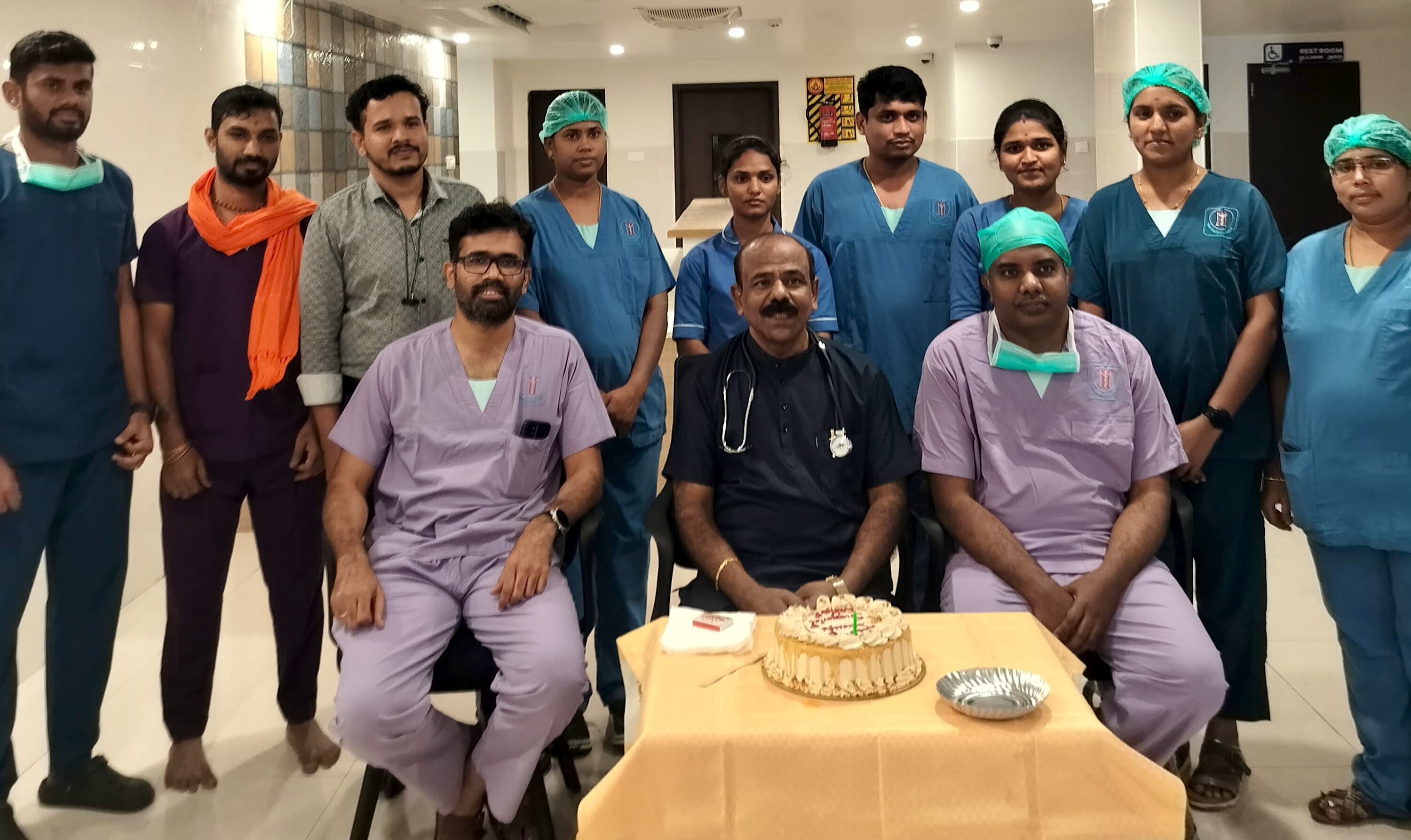Cardiac surgery CABG team at Mathi Integrated Health Centre – 25 successful open heart surgeries, Sivakasi
